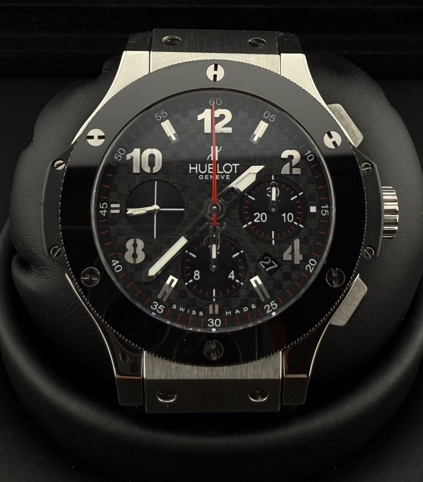 HUBLOT - Big Bang 44mm Carbon Fiber Dial 301.SB.131.RX(Travel Case & Alligator Band)