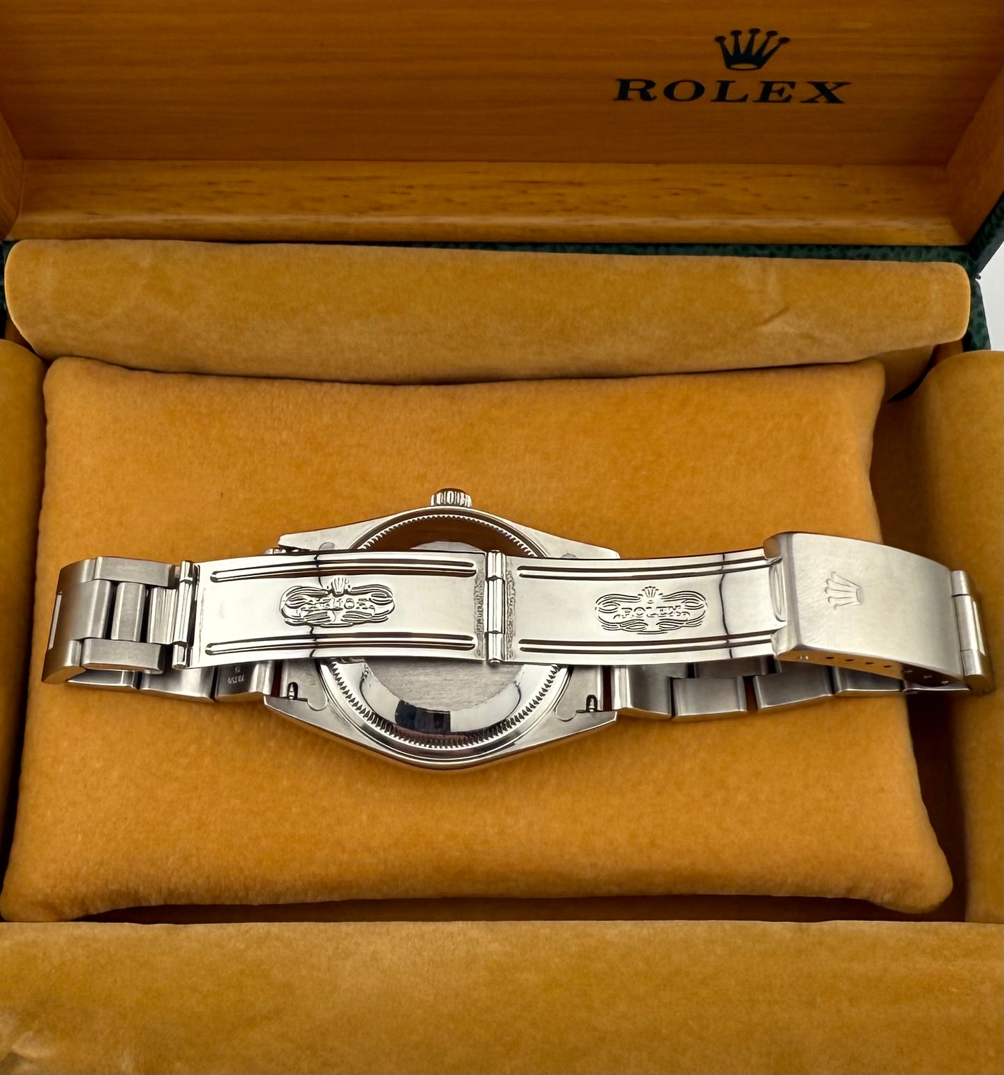 ROLEX - Air-King Oyster Perpetual Stainless Steel Rare Blue Arabic 14000(With Box)